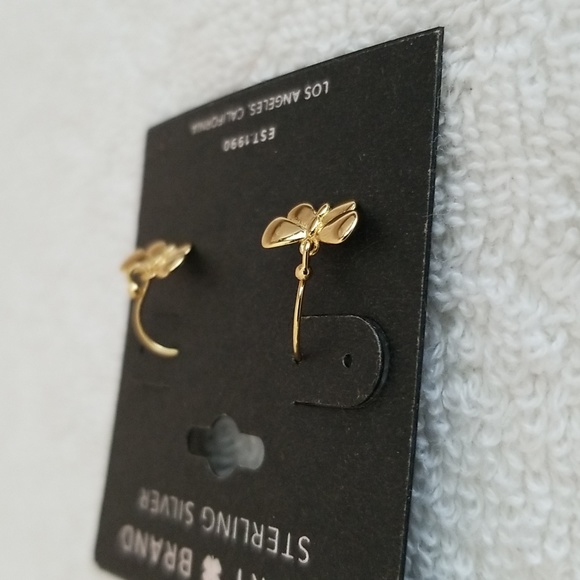 New Lucky Brand Butterfly Drop Earrings - Picture 5 of 5